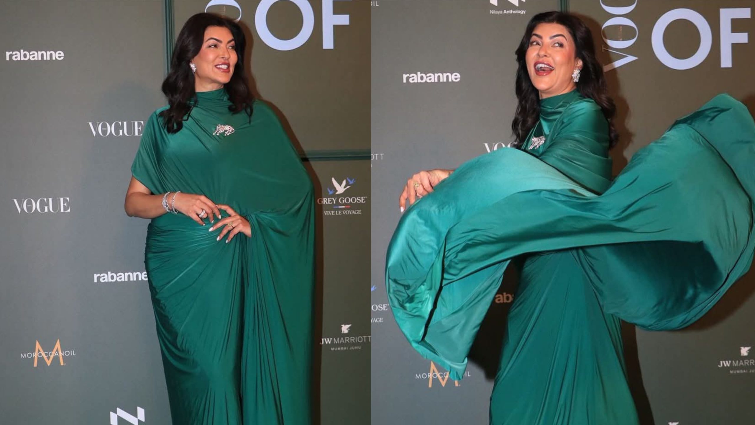 Sushmita Sen’s face shows signs of aging, arrives at the Vogue Forces Of Fashion event