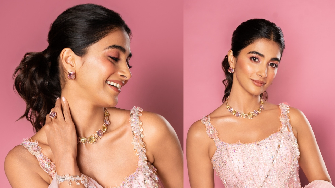 Pooja Hegde dazzles with her sari look at Manish Malhotra’s Diwali party