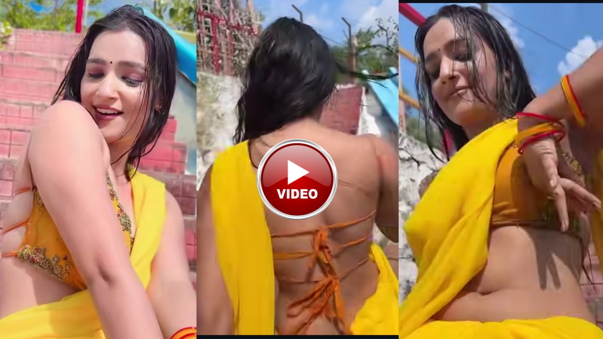 Bhojpuri actress Khushbu Yadav’s new video goes viral, she is seen on social media in a yellow dress.