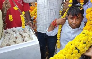 Anta-Mangrol by-election: Villagers created history by weighing Naresh Meena with ‘blood’