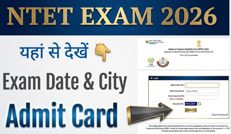 NTA NTET 2026 Admit Card Released: Check Exam Date, Eligibility & Full Details