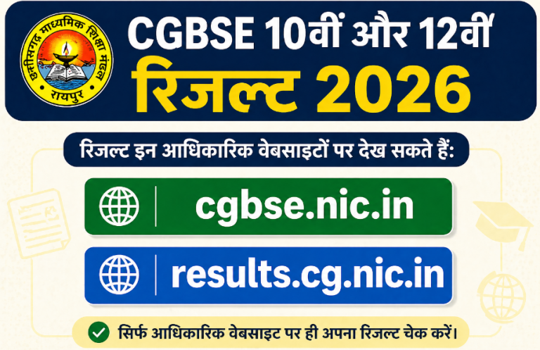 CGBSE Result 2026