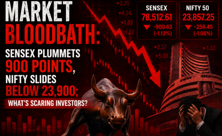 Market Bloodbath: Sensex Plummets 900 Points