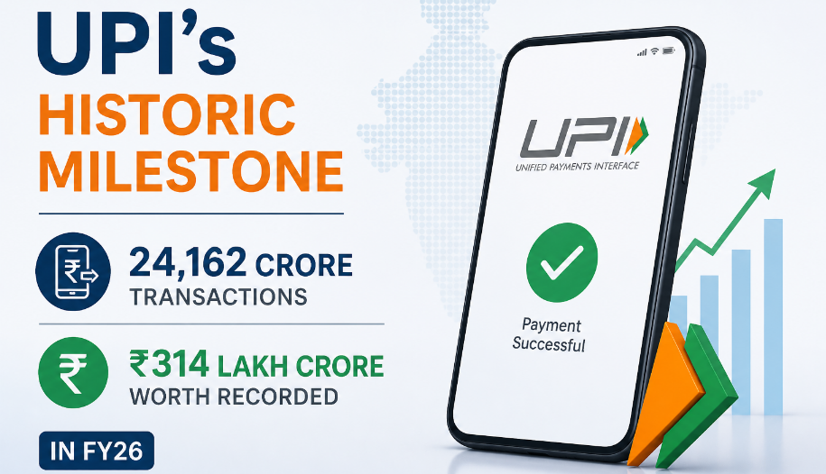 UPI Record Transactions FY26