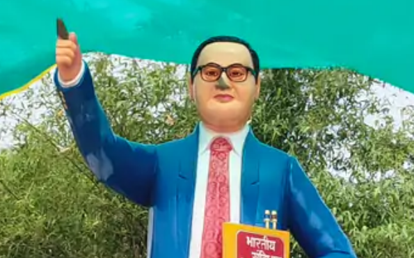 Tensions Rise in Rasra as Dr. Ambedkar Statue is Vandalized