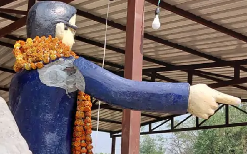 Protests Erupt After Dr. Ambedkar Statue Vandalized in Tikarwapar