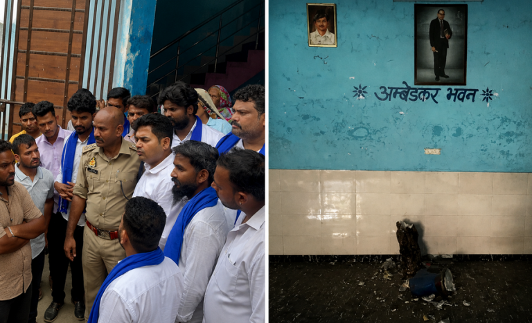 Ambedkar Statue Vandalized
