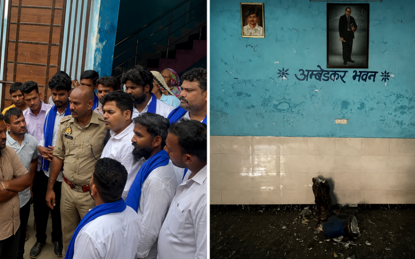 Ambedkar Statue Vandalized