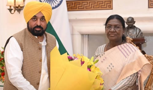 Punjab CM Bhagwant Mann Meets President