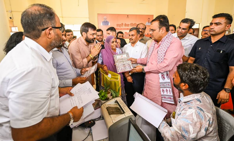 CM Bhajan Lal Sharma inspected the Sanganer