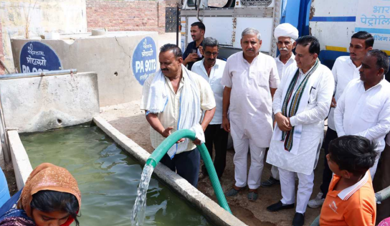 “No Village Should Go Thirsty”: Minister Jogaram Patel Inspects Drinking Water Supply in Jodhpur’s Luni; Mandates Strict Field Monitoring