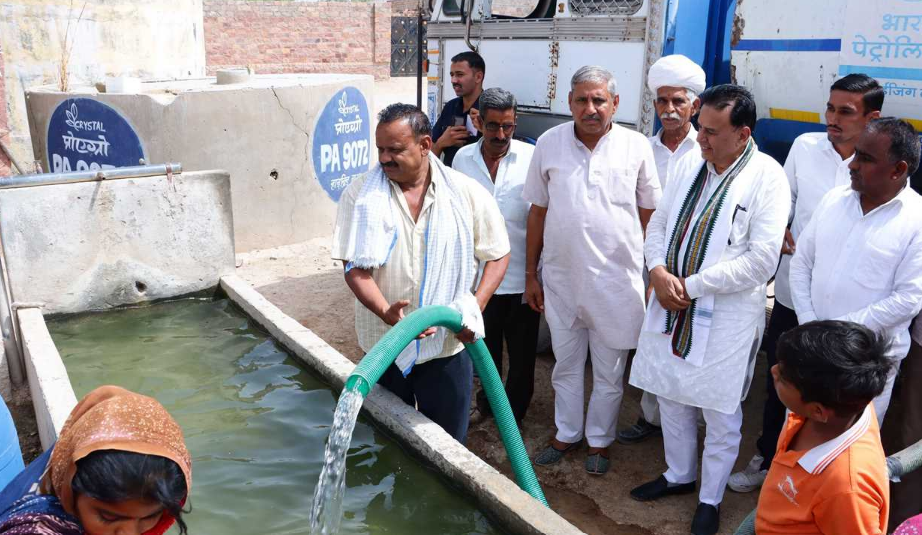 Minister Jogaram Patel Inspects Drinking Water Supply