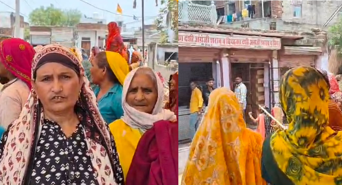 Liquor Shop Protest Rajasthan