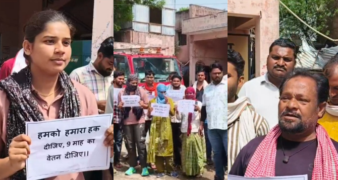 Contract Workers Strike