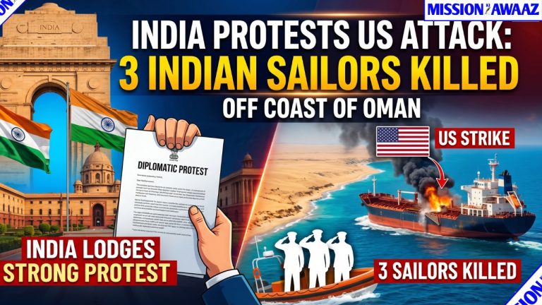India Protests US Strike Killing 3 Indian Sailors in Oman